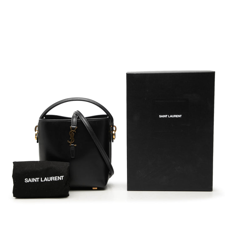 Saint Laurent brillant Le 37 Sac seau Mini Cuir de veau