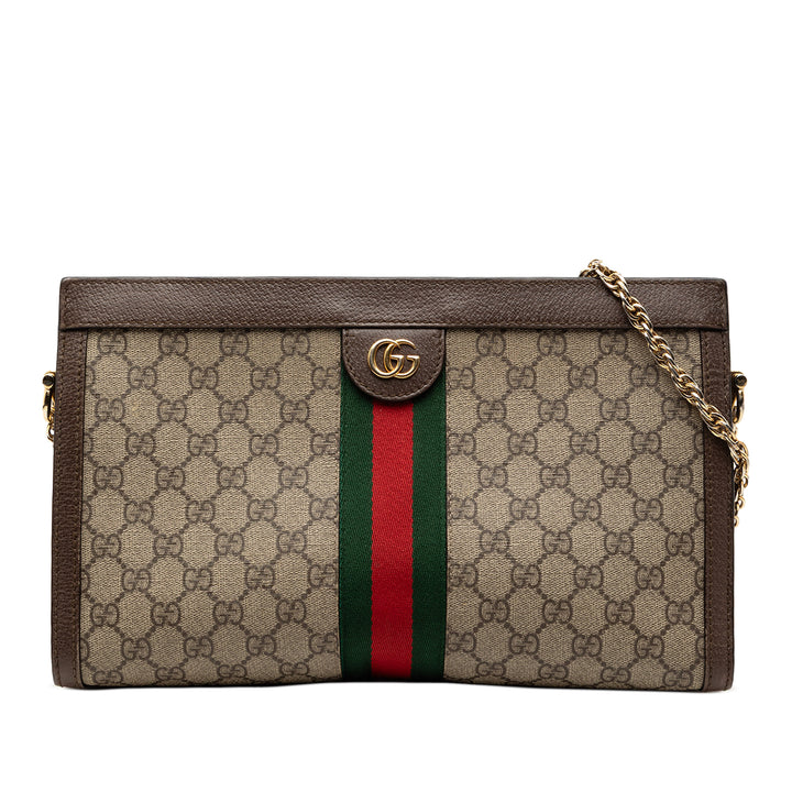 Gucci Medium GG Supreme Web Ophidia Chain Sac bandoulière – GABY PARIS Authentique