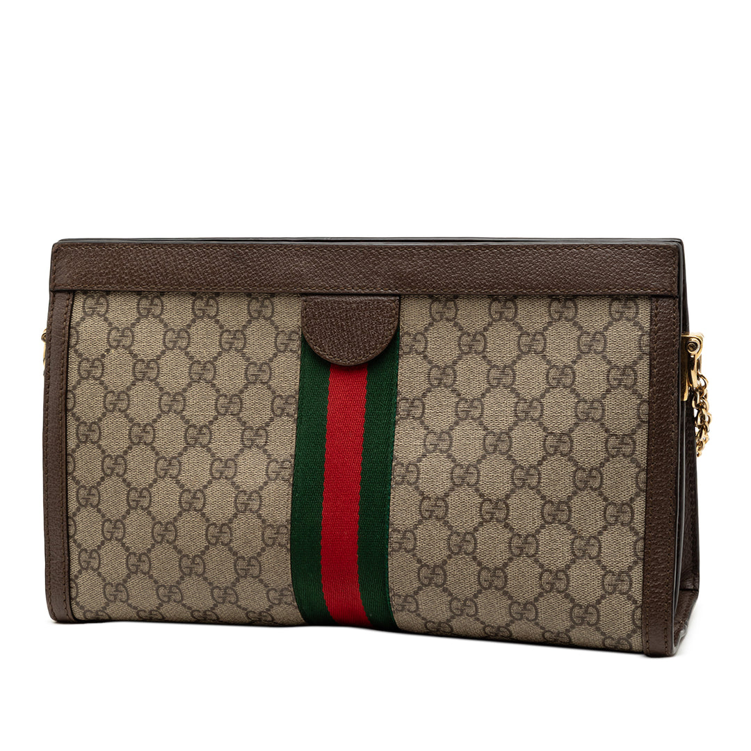 Gucci Medium GG Supreme Web Ophidia Chain Sac bandoulière – GABY PARIS Authentique