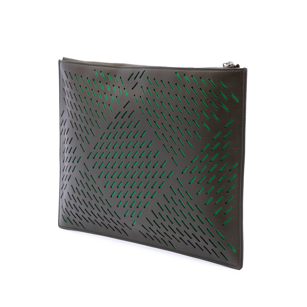 Bottega Veneta Pochette perforé Marron – vue 2 – GABY PARIS