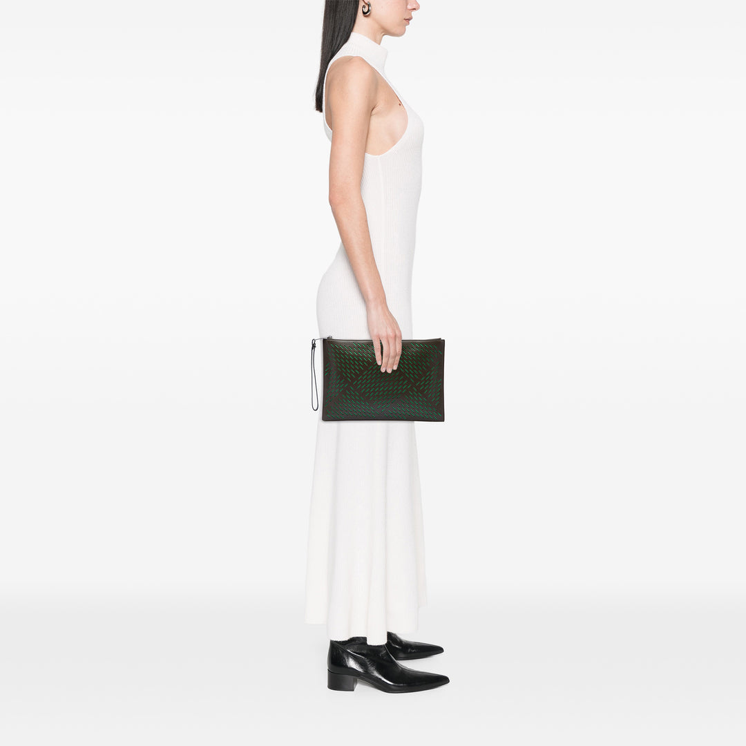 Bottega Veneta Pochette perforé Marron – vue 6 – GABY PARIS
