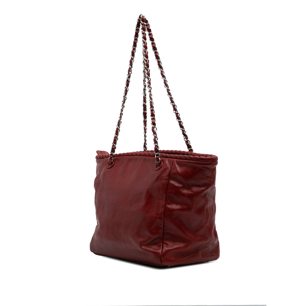 Calfskin On The Bund Tote Red - Gaby Paris