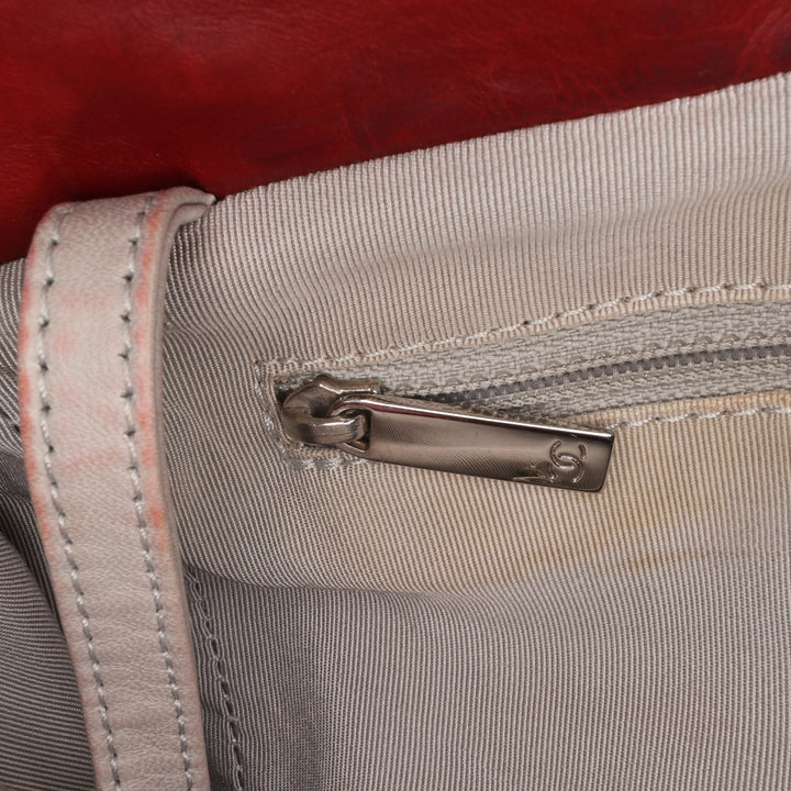 Calfskin On The Bund Tote Red - Gaby Paris