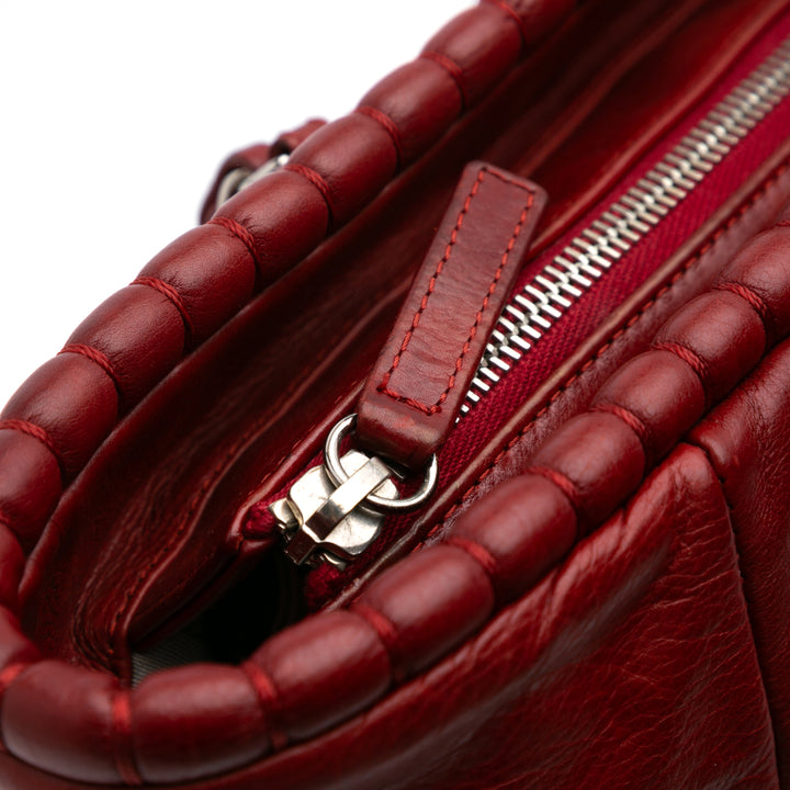 Calfskin On The Bund Tote Red - Gaby Paris