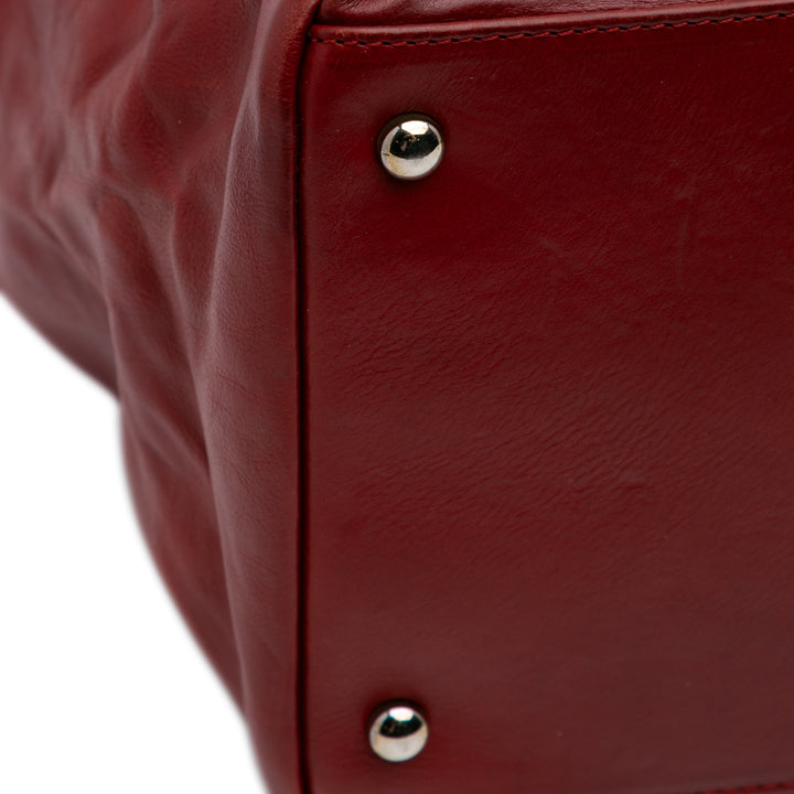 Calfskin On The Bund Tote Red - Gaby Paris