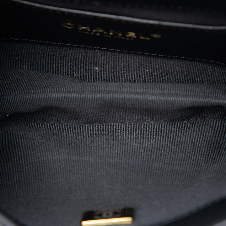 Chanel Matelassé Giant CC Chaîne Compartment Sac Messenger Petit Cuir d'agneau