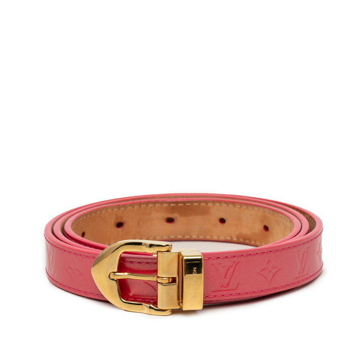 Ceinture Ceinture Cuir verni Monogram Rose