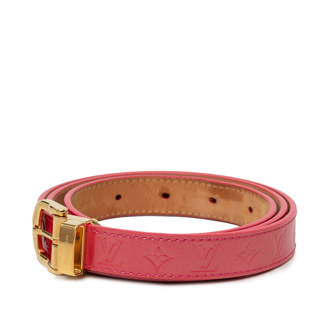 Ceinture Ceinture Cuir verni Monogram Rose