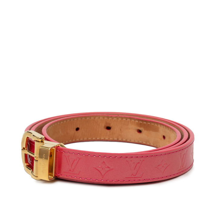 Ceinture Ceinture Cuir verni Monogram Rose