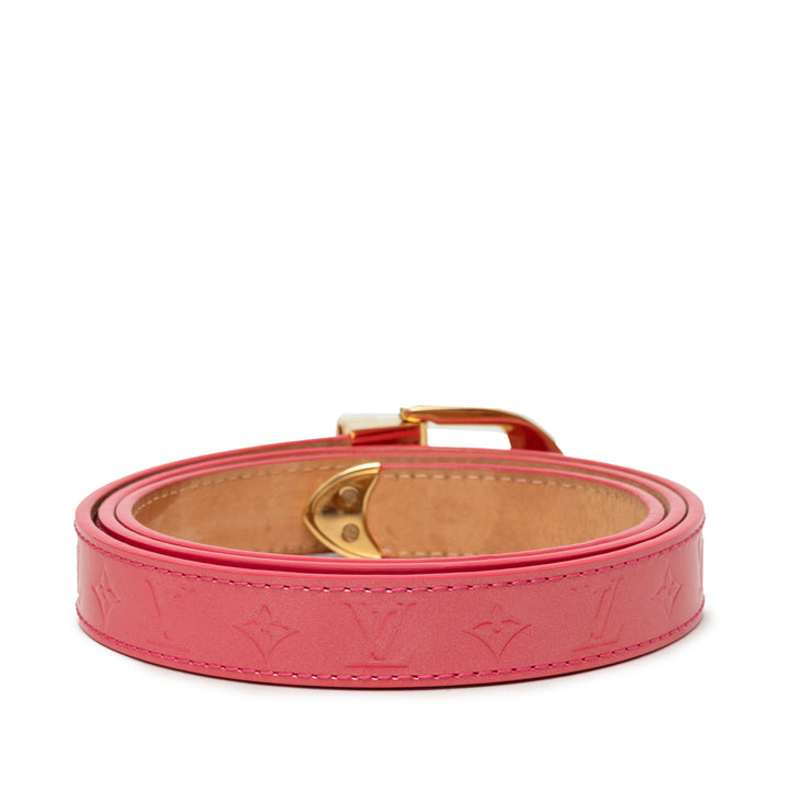 Ceinture Ceinture Cuir verni Monogram Rose
