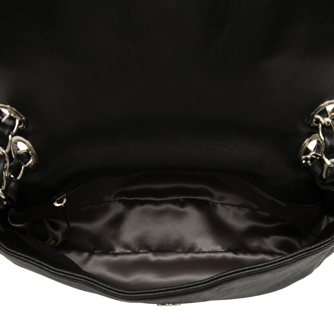 Chanel Cuir d’agneau Pearl Obsession Flap Noir