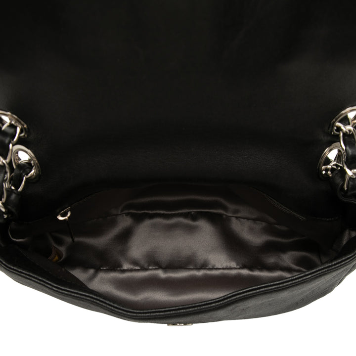 Chanel Cuir d’agneau Pearl Obsession Flap Noir