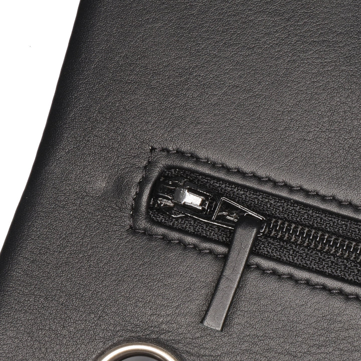 Jumbo Classic Patent Double Flap Black - Gaby Paris