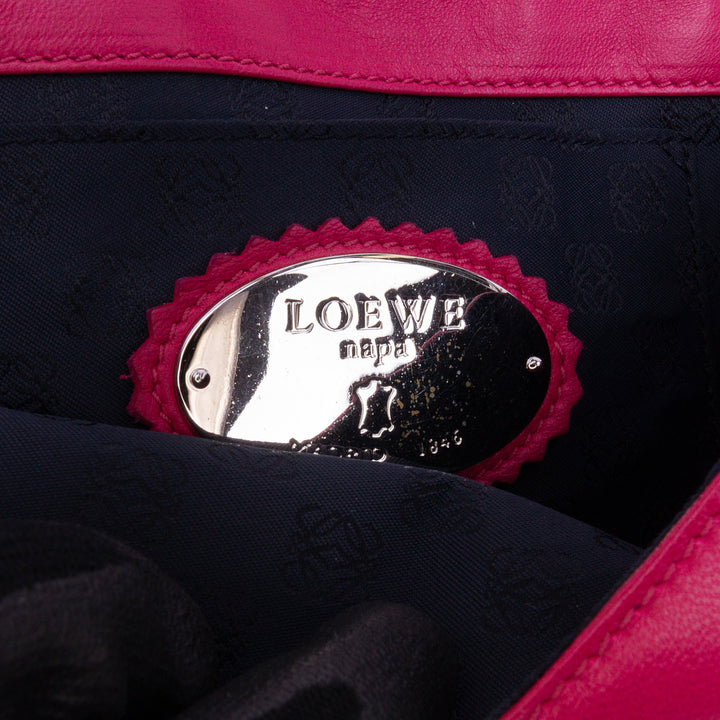 Anagram Nappa Bow Tie Clutch with Chain Pink - Gaby Paris