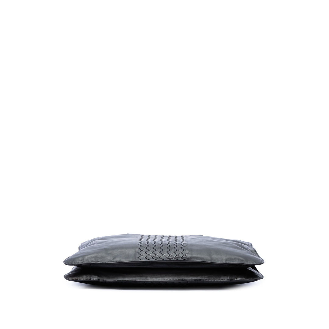 Bottega Veneta Porte-documents Intrecciato à finitions Souple Noir – vue 3 – GABY PARIS