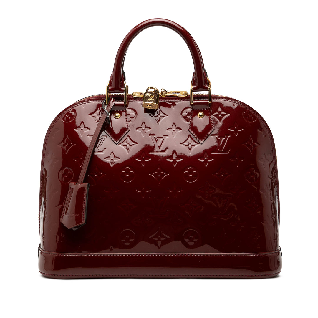 Alma PM Lackleder Monogramm Rot