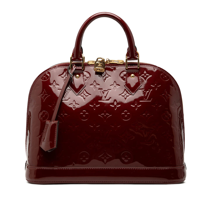 Alma PM Lackleder Monogramm Rot