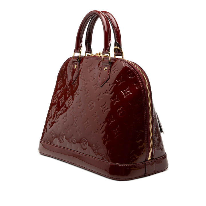 Alma PM Lackleder Monogramm Rot