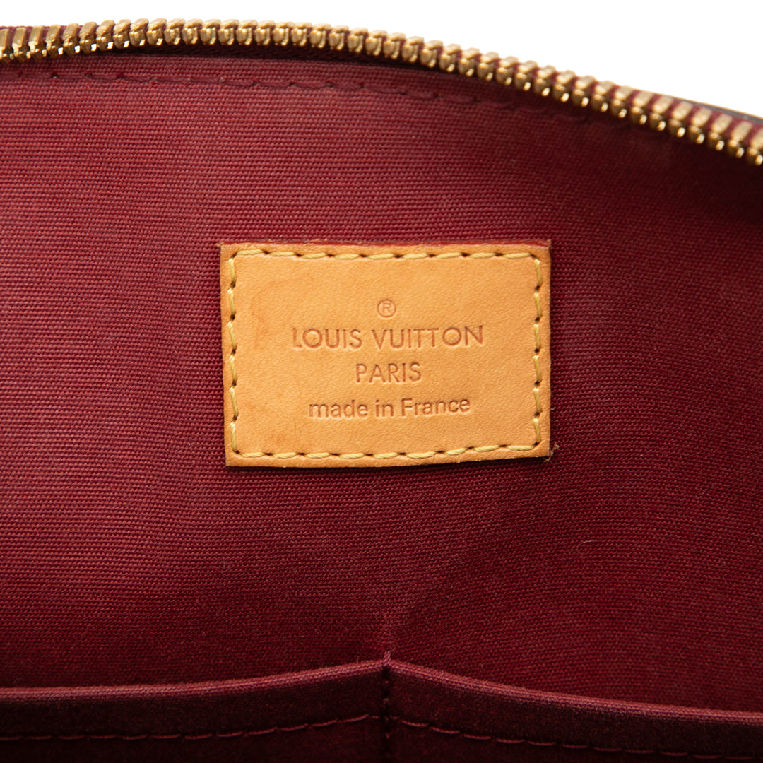 Alma PM Lackleder Monogramm Rot