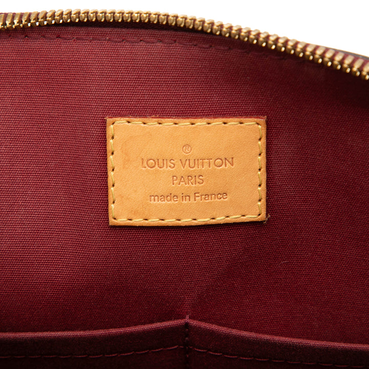 Alma PM Lackleder Monogramm Rot