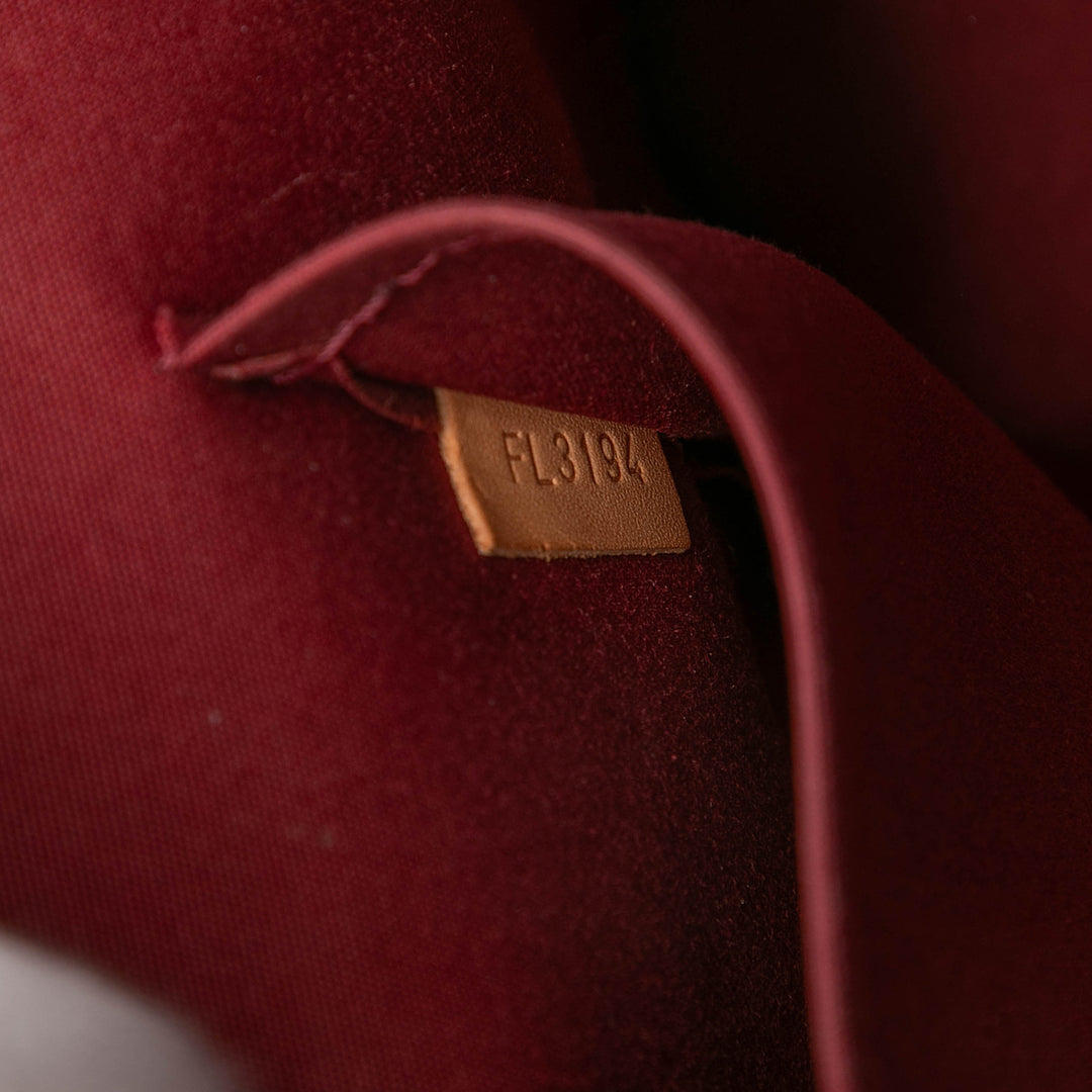 Alma PM Lackleder Monogramm Rot