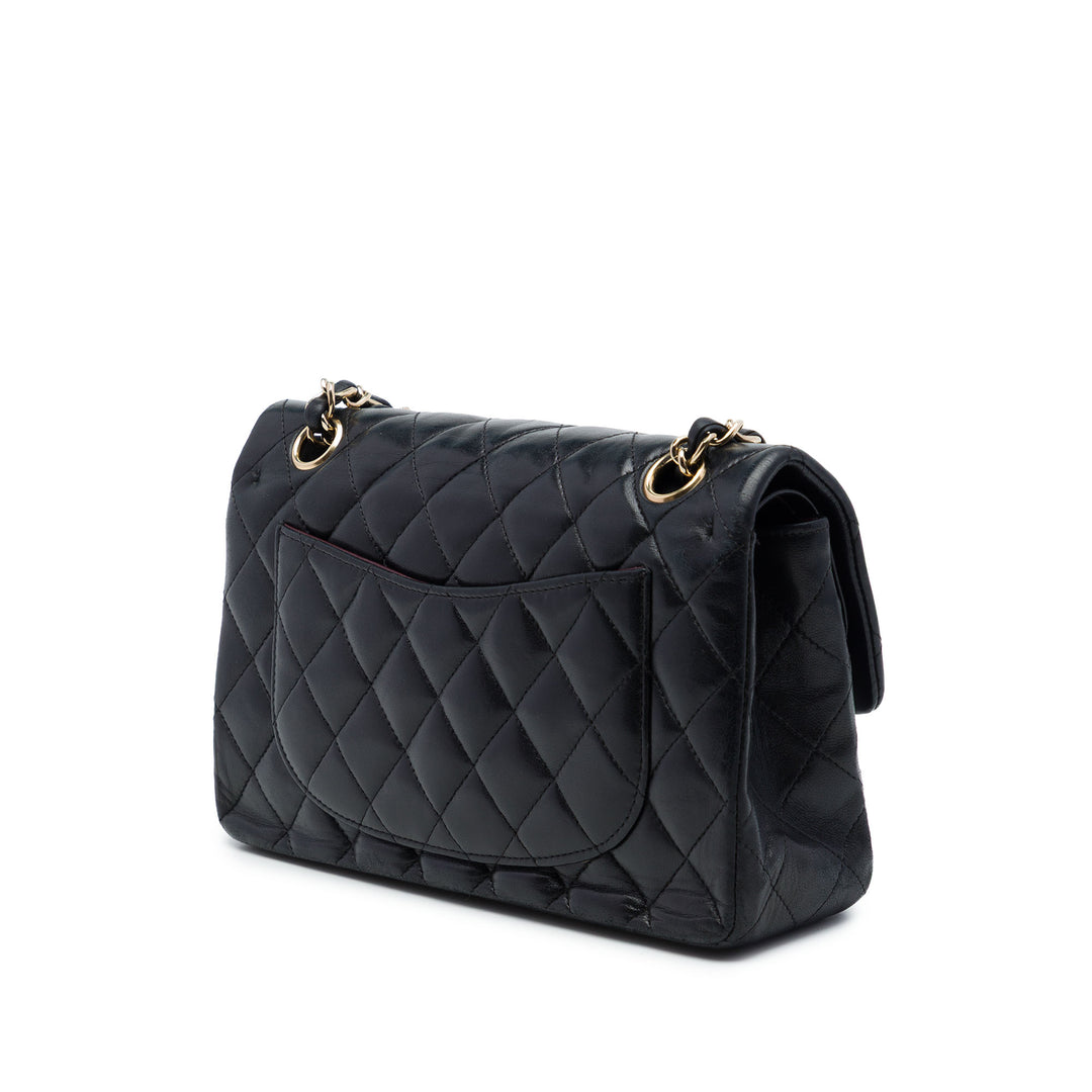 Chanel Classic Double rabat Moyen Cuir d'agneau Noir – vue 2 – GABY PARIS