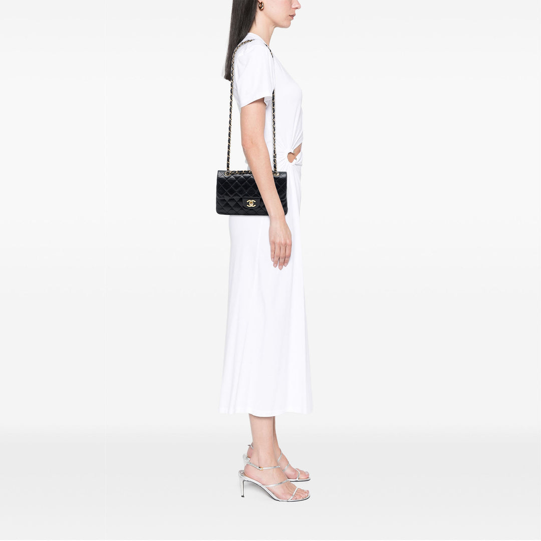 Chanel Classic Double rabat Moyen Cuir d'agneau Noir – vue 6 – GABY PARIS