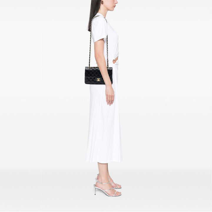 Chanel Classic Double rabat Moyen Cuir d'agneau Noir – vue 6 – GABY PARIS