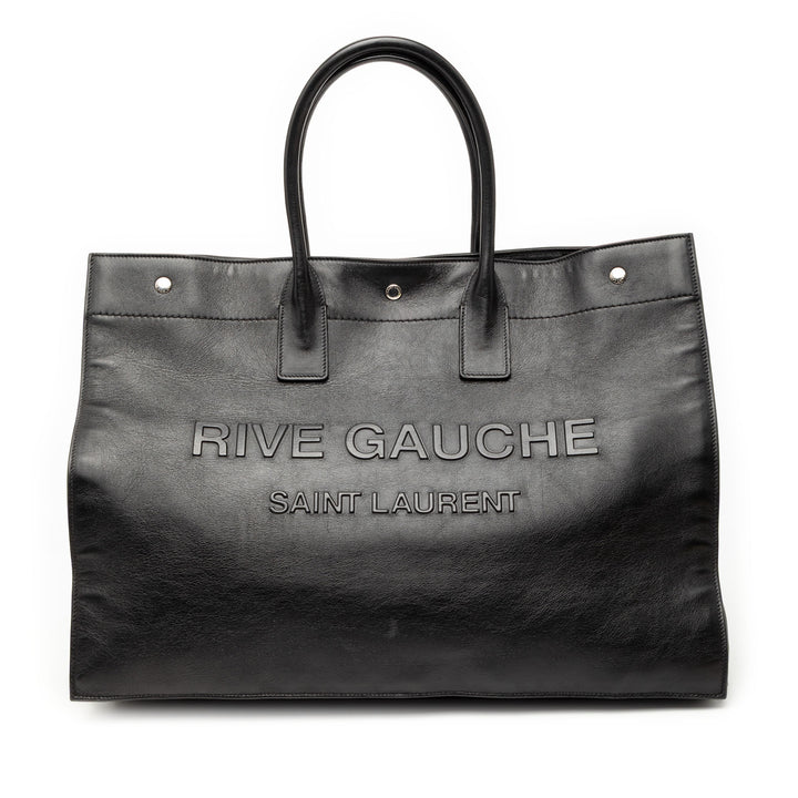 Saint Laurent Large Smooth Cuir de veau Rive Gauche Cabas