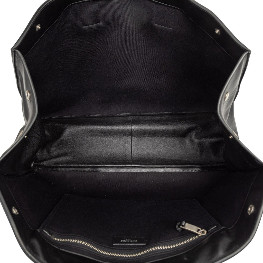 Saint Laurent Large Smooth Cuir de veau Rive Gauche Cabas