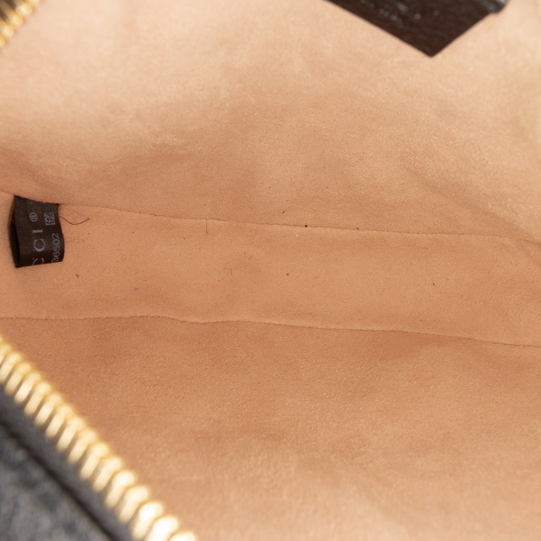 Gucci Mini Cuir de veau Web Ophidia Rond Sac porté croisé