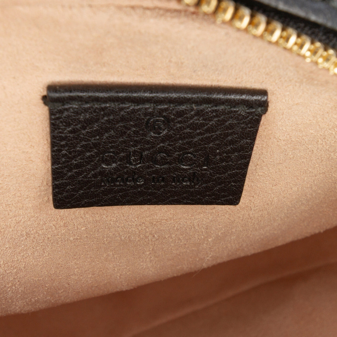Gucci Mini Cuir de veau Web Ophidia Rond Sac porté croisé