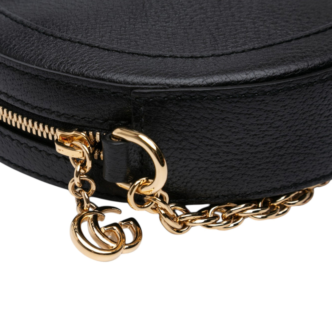 Gucci Mini Cuir de veau Web Ophidia Rond Sac porté croisé