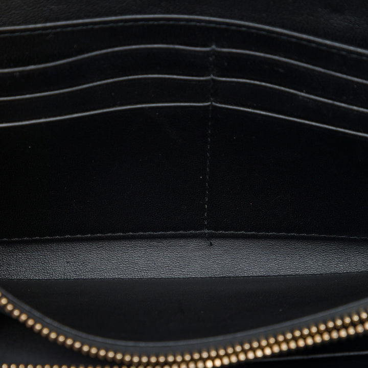 Dior Cannage Lady Dior Wallet on Chain Cuir d'agneau Noir – vue 4 – GABY PARIS