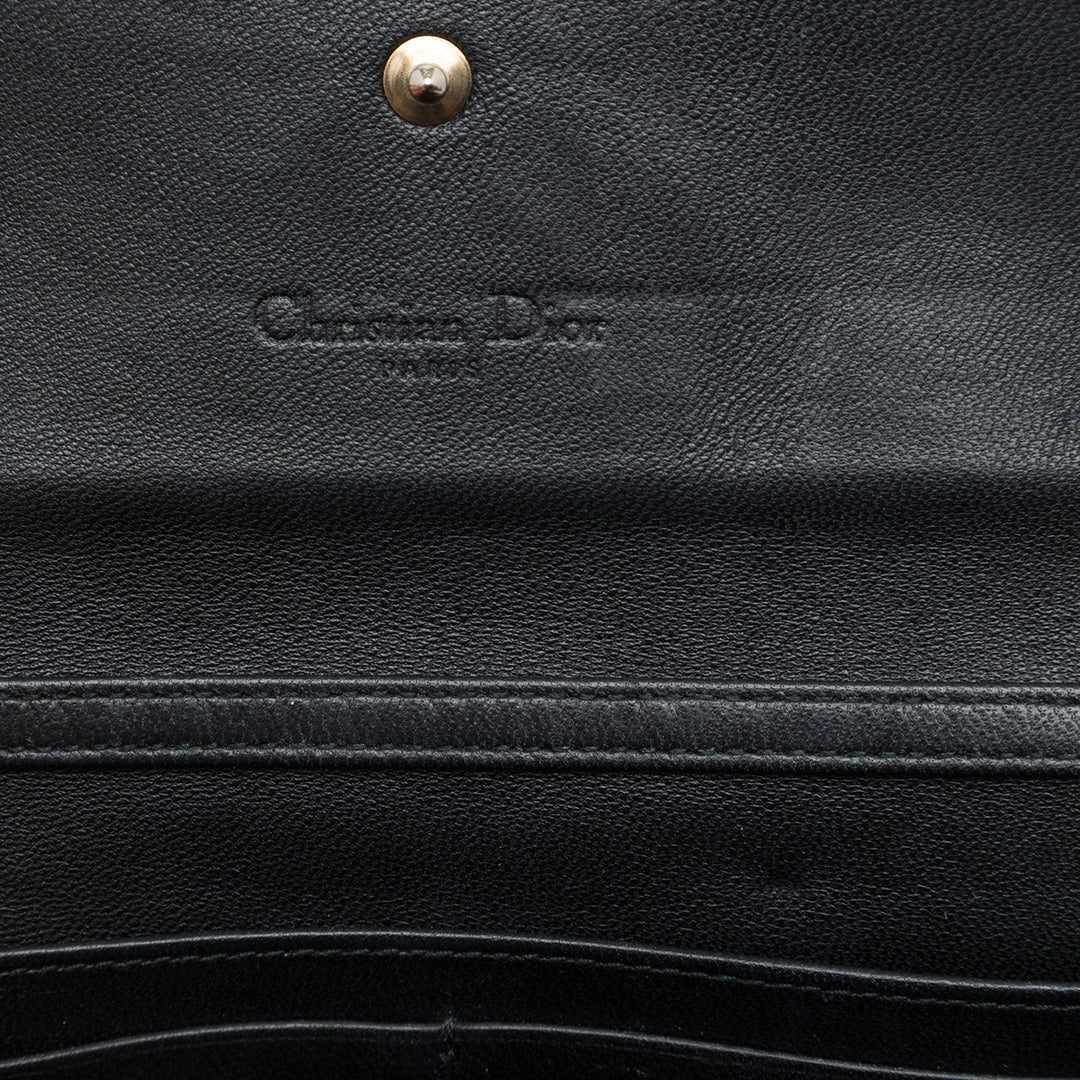 Dior Cannage Lady Dior Wallet on Chain Cuir d'agneau Noir – vue 5 – GABY PARIS
