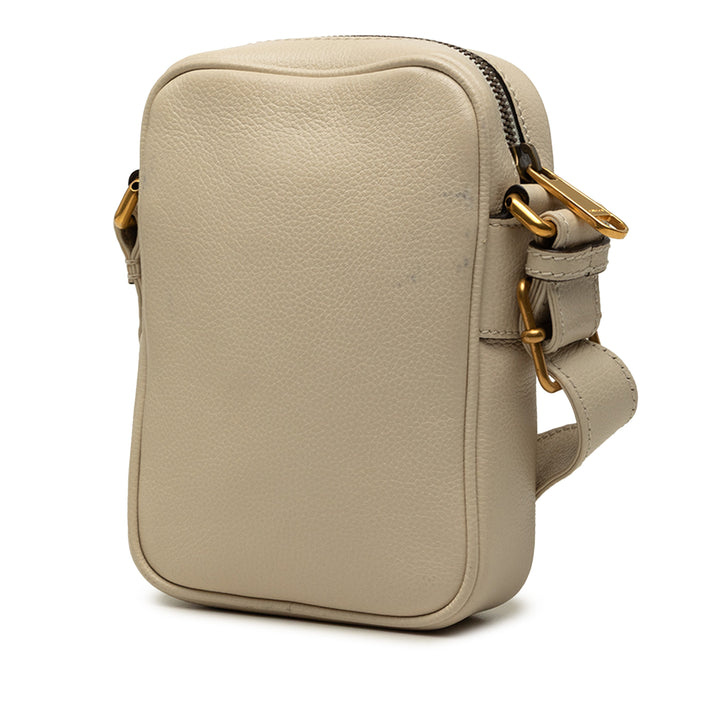 Gucci grainé Logo Sac Mini Cuir de veau grainé