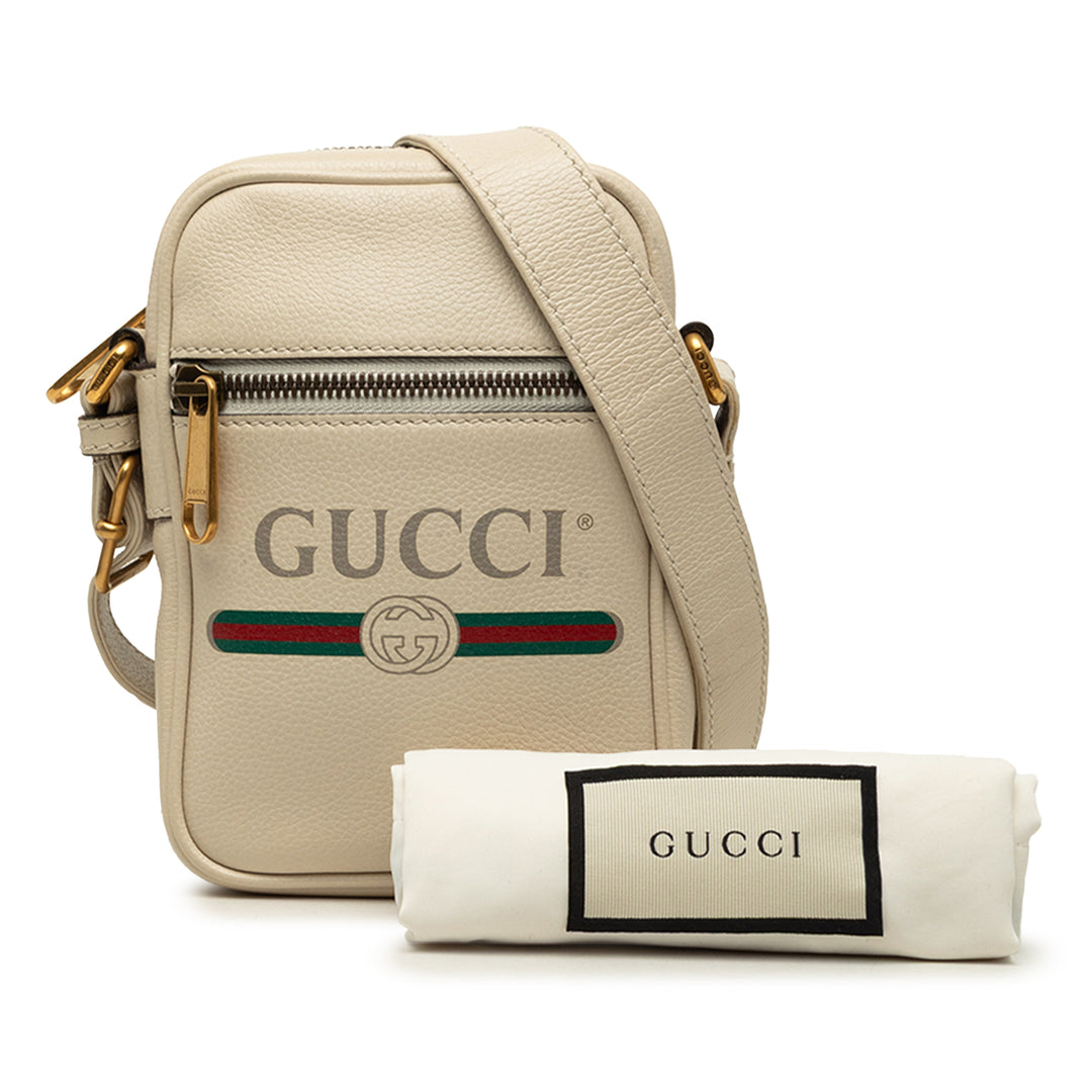 Gucci grainé Logo Sac Mini Cuir de veau grainé
