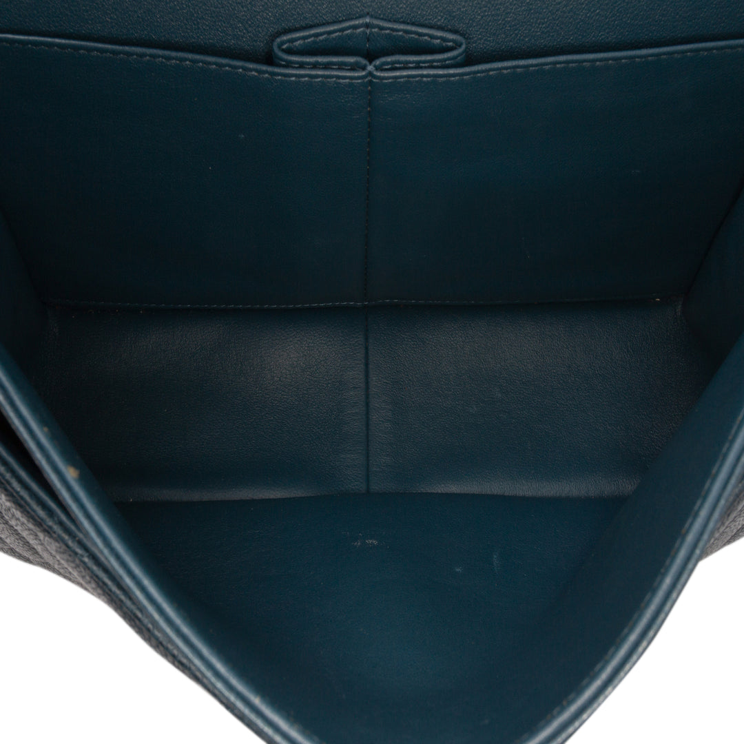 Chanel Jumbo Classic Iridescent Caviar Double rabat