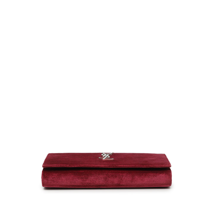 Saint Laurent Sac bandoulière Kate Wallet on Chain Rouge – vue 3 – GABY PARIS