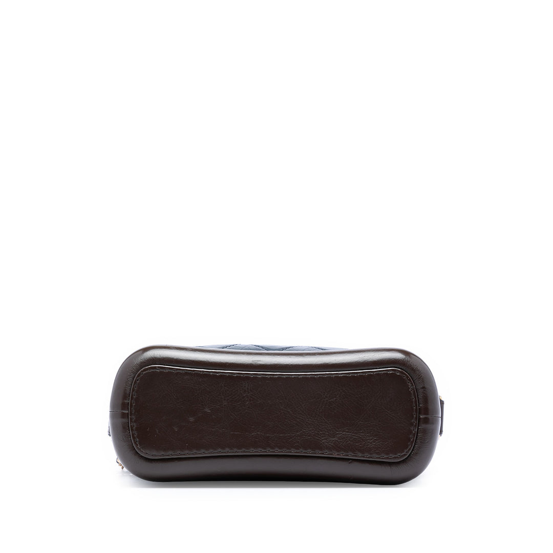Chanel Small Bicolor vieilli Cuir de veau Gabrielle Sac porté croisé