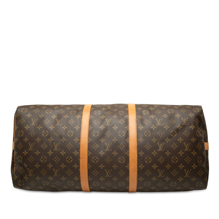 Louis Vuitton Keepall Bandouliere 60 Monogram Marron – vue 3 – GABY PARIS