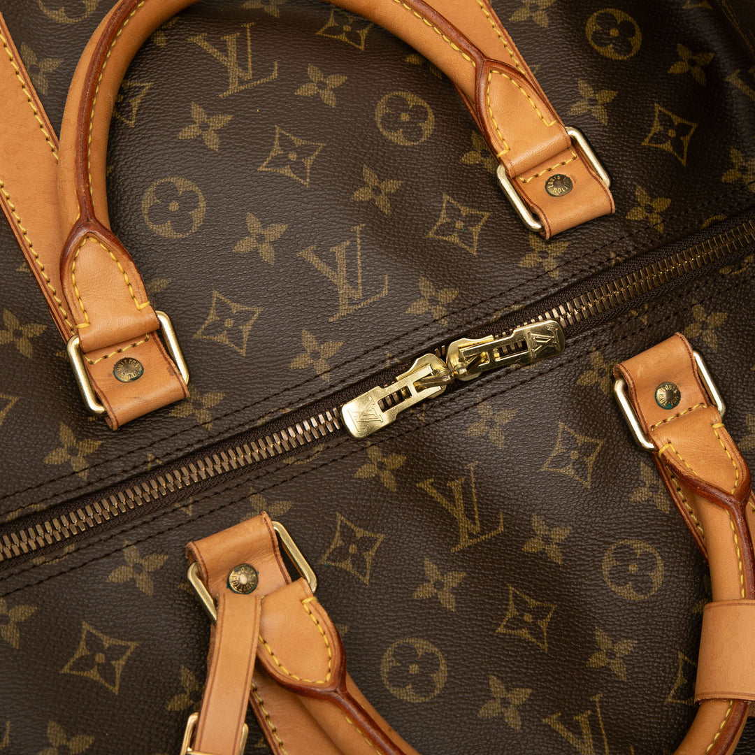 Louis Vuitton Keepall Bandouliere 60 Monogram Marron – vue 6 – GABY PARIS