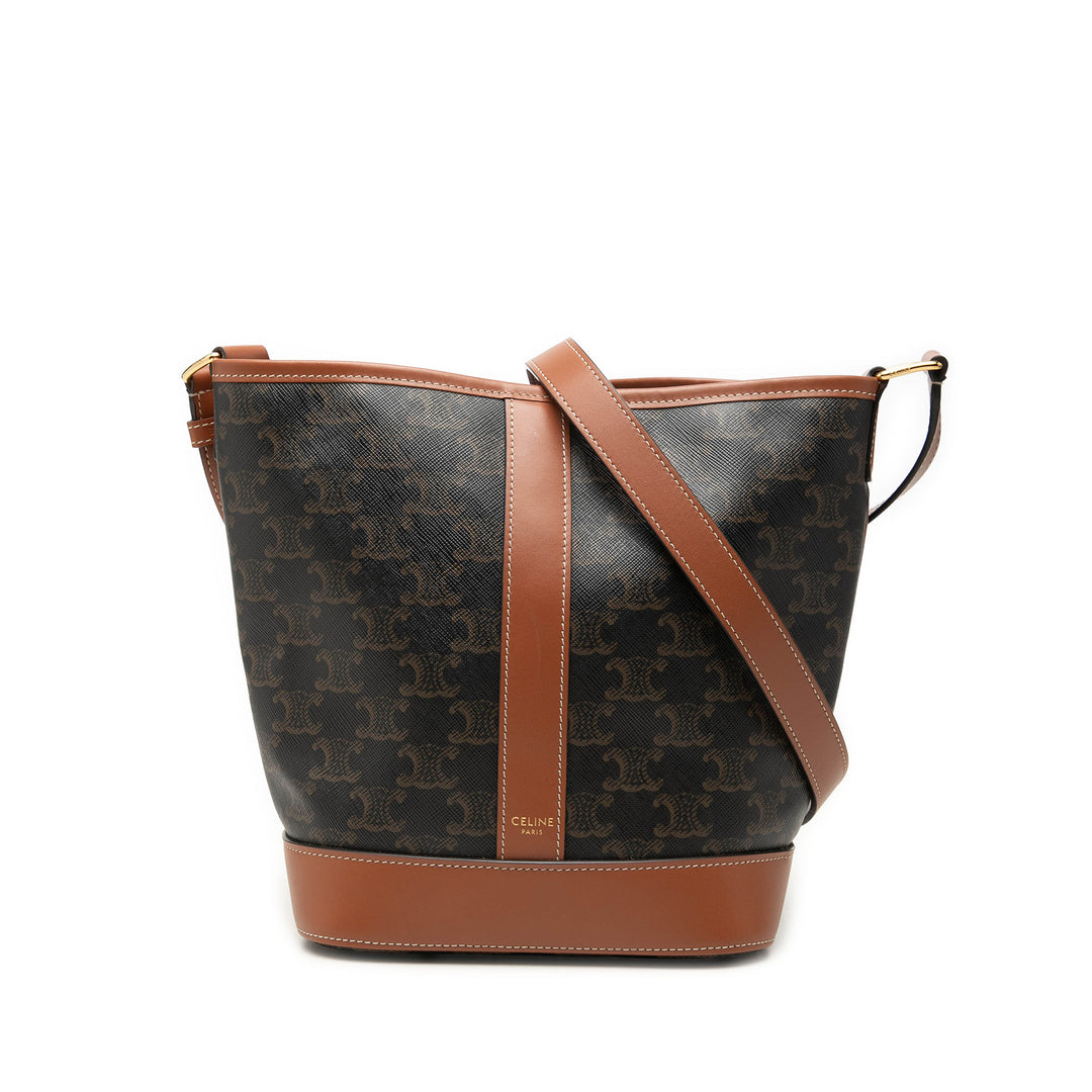 Triomphe Sac seau Petit Triomphe enduite Marron