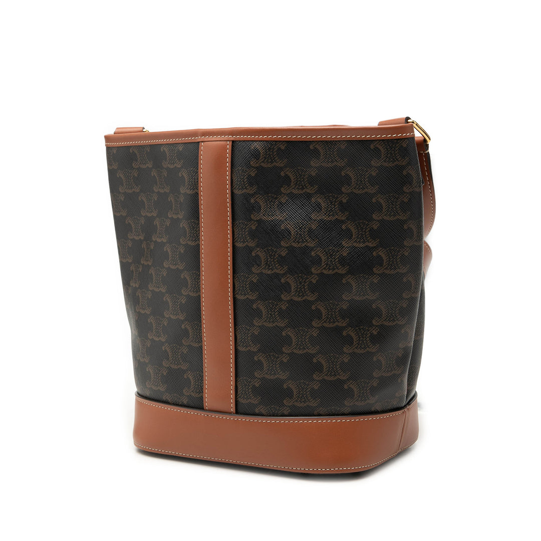 Triomphe Sac seau Petit Triomphe enduite Marron