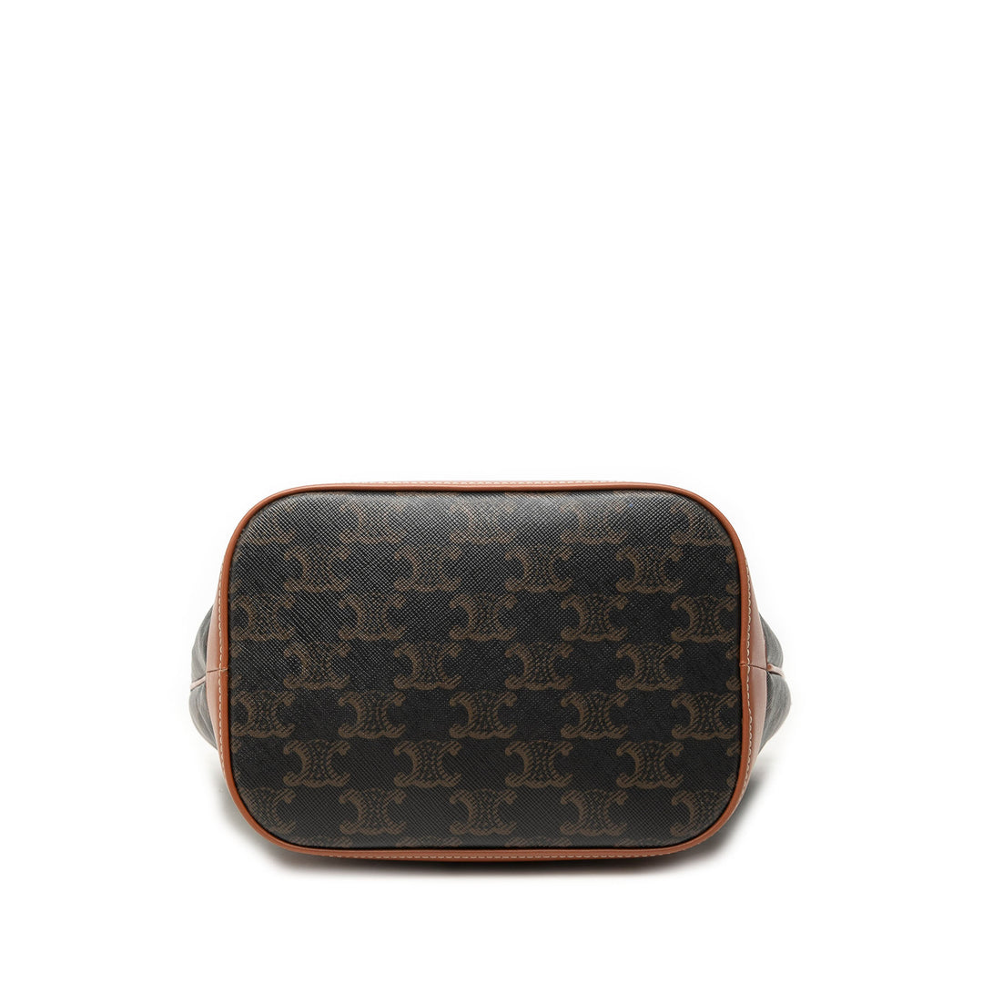 Triomphe Sac seau Petit Triomphe enduite Marron