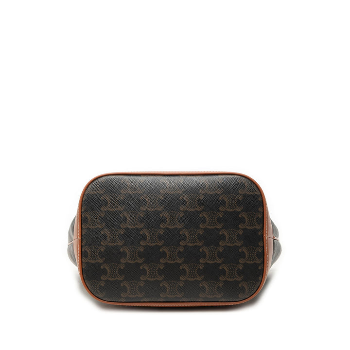 Triomphe Sac seau Petit Triomphe enduite Marron