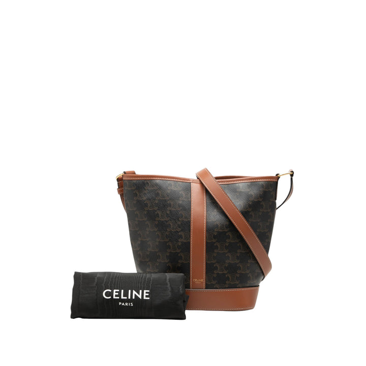 Triomphe Sac seau Petit Triomphe enduite Marron