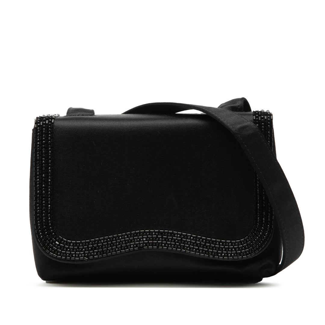 Chanel Beaded à rabat Sac Mini Satin