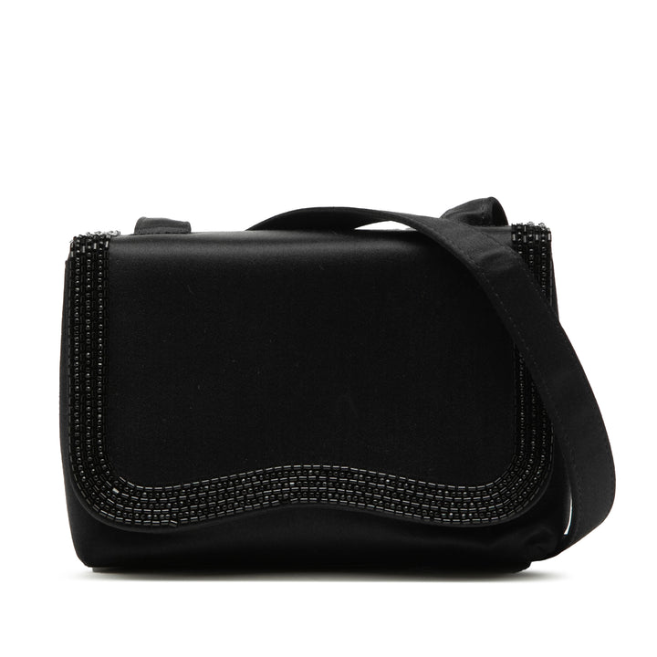 Chanel Beaded à rabat Sac Mini Satin