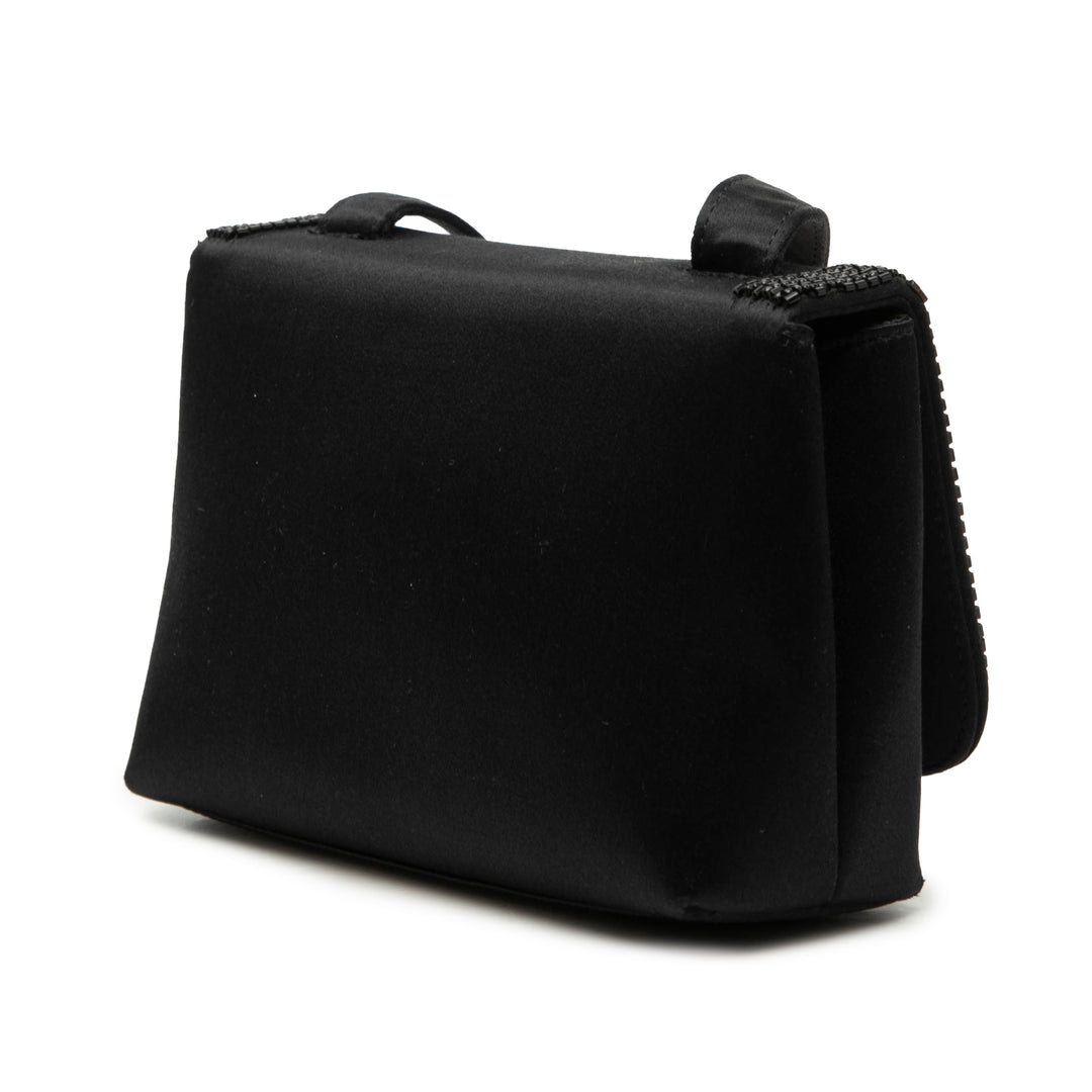 Chanel Beaded à rabat Sac Mini Satin